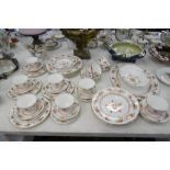 A ROYAL WORCESTER CHAMBERLAIN PART DINNER AND COFFEE SET FORTY SEVEN PIECES