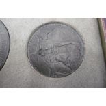 A RARE SET OF FOUR BELGIUM MEDALLIONS WW1 VICTORY