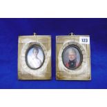 PAIR OF MINIATURE PICTURES