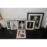 SIX FRAMED PRINTS OF MARILYN MONROE