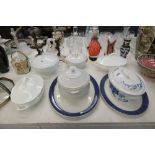 A QUANTITY OF TUREEN ETC INCLUDING COALPORT