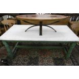 A PINE REFECTORY TABLE