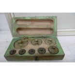 A BOXED SET OF VICTORIAN SCALE WEIGHTS