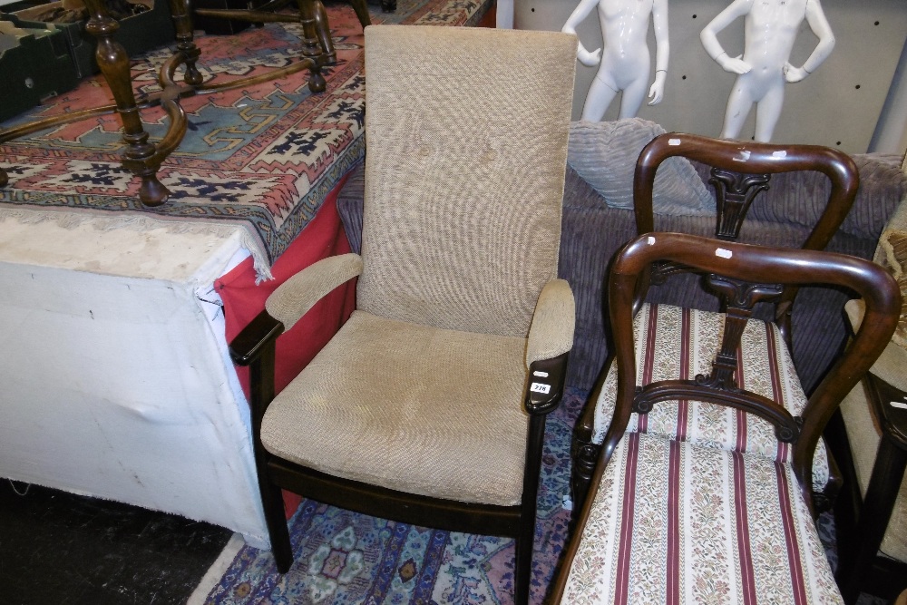A PAIR OF PARKER KNOLL HIGH BACK CHAIRS - Image 5 of 8