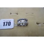 AN 18CT WHITE GOLD PATEK PHILIPPE DIAMOND FULL ETERNITY RING SIZE O