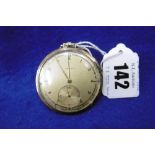 AN ART DECO ZENITH 14CT GOLD POCKET WATCH