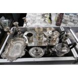 AN ASSORTMENT OF SILVER PLATED WARE