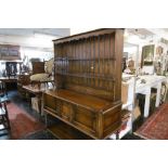 AN OAK BARLEY TWIST DRESSER