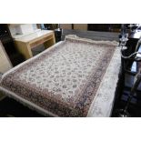 A CREAM GROUND GOOD QUALITY PERSIAN RUG 151 X 227