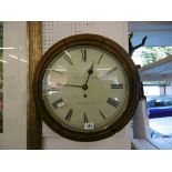 A 19TH CENTURY HARRISON AND SONS WALL CLOCK
