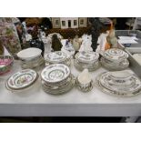 A JOHNSON AND PARAGON INDIAN TREE CHINA PART DINNER SET
