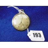 AN ART DECO ZENITH 14CT GOLD POCKET WATCH