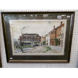 A FRAMED AND GLAZED WATERCOLOUR THE LONDON APPRENTICE