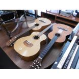 THREE ACOUSTIC GUITARS