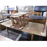 A G PLAN DINING TABLE AND SIX CHAIRS
