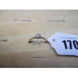 A 9CT GOLD DIAMOND SOLITAIRE RING,