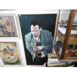 A HARRY WALTON OIL PAINTING OF GILAD ATZMAN