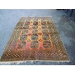 ORANGE GROUND LARGE RUG