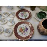 A PAIR OF HAND PAINTED LIMOGES CABINET PLATES