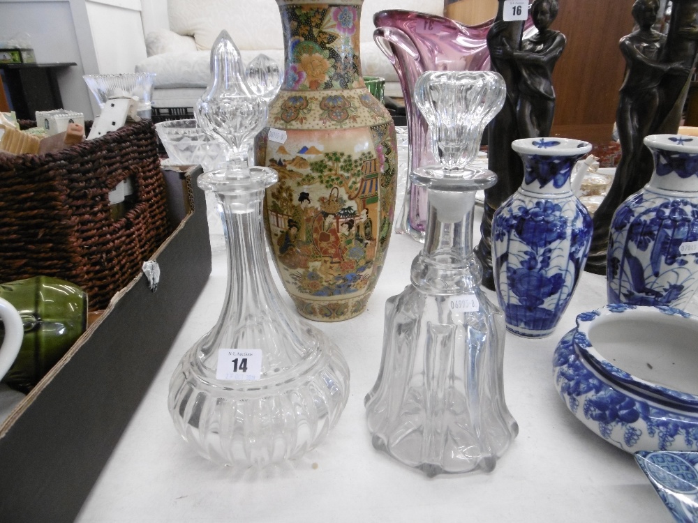 TWO VICTORIAN DECANTERS
