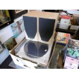 VINYL PLAY TURN TABLE PLUS SPEAKERS AND AMP