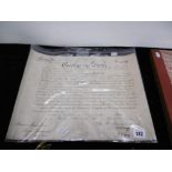 EMERGENCY MILITARY DOCUMENT, SIGNED, GEORGE V,