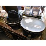 BOXED MOHAIR TRILBY HAT, HARRODS (IN GOOD CONDITION) INC.