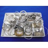 ASSORTMENT OF WHITE METAL BANGLES ETC.