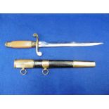 A NAVY OFFICERS DAGGER WITH SOVIET HAMMER AND SICKLE