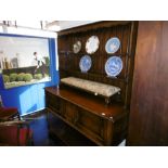 AN OAK BARLEY TWIST DRESSER