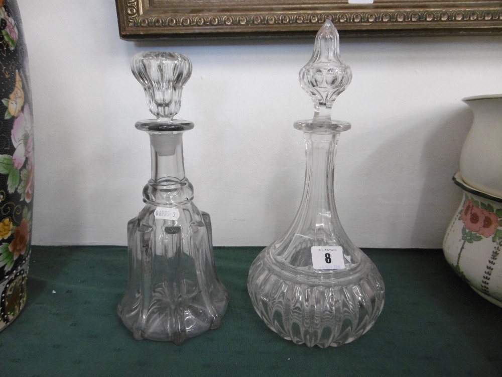 TWO VICTORIAN DECANTERS - Image 2 of 2