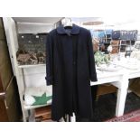 A CASHMERE NAVY LONG COAT HOUSE OF FRAISER