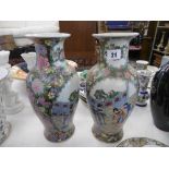 PAIR OF ORIENTAL VASES