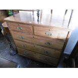 SATINWOOD CHEST OF FIVE DRAWERS