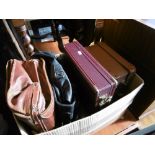 QTY OF LEATHER BAGS AND CASES,