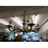 FIVE BRANCH LIGHT FITTING