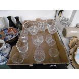 A QUANTITY OF GLASSWARE