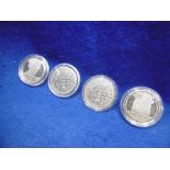 FOUR STEEL COLLECTORS COINS ENGLISH MONARCHS