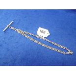 A HM SILVER ALBERT CHAIN