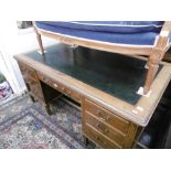 A 19TH CENTURY MAHOGANY DESK