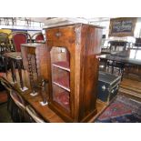 AN INLAID VICTORIAN WALNUT MUSIC CABINET