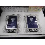 TWO SILVERED PICTURE FRAMES