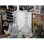 TWO VICTORIAN DECANTERS