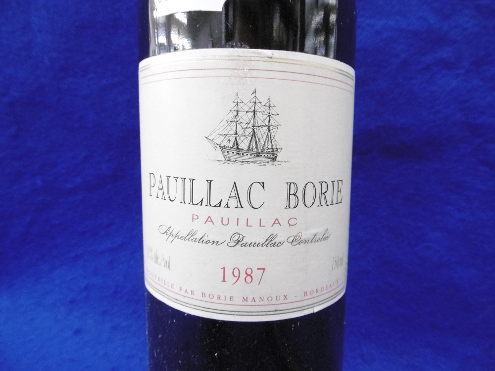 ELEVEN BOTTLES OF PAUILAC BOULIE 1987 IN ORIGINAL WOODEN CRATE - Image 3 of 3