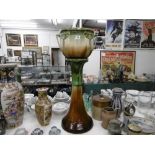 A MID VICTORIAN JARDINIERE AND STAND A/F