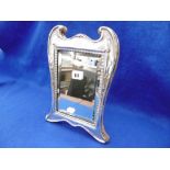 A HALLMARKED SILVER FRAMED MIRROR BIRMINGHAM 1913