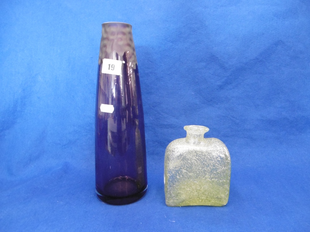 TWO VASES ONE PURPLE AND ANOTHER - Image 4 of 4