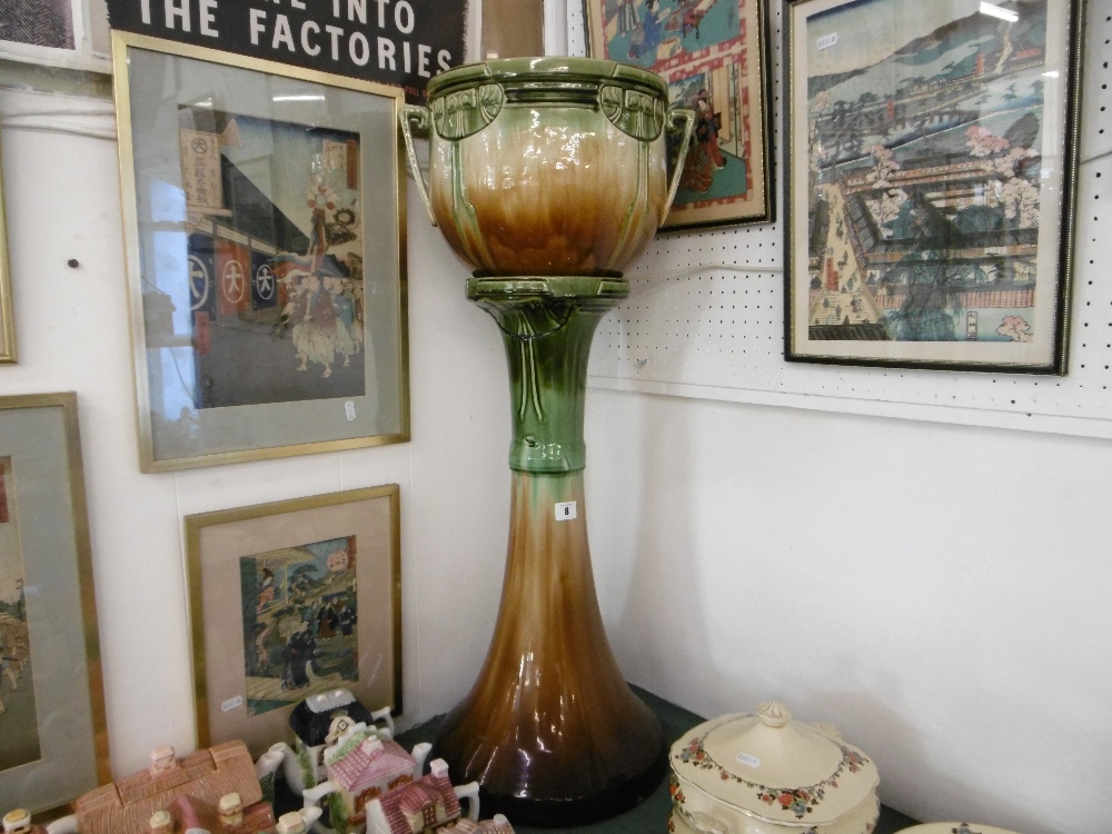 A MID VICTORIAN JARDINIERE AND STAND A/F - Image 2 of 2