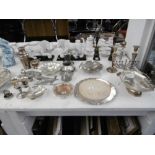 A QUANTITY OF ASSORTED SILVER PLATE