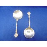TWO HM SILVER SERVING SPOONS